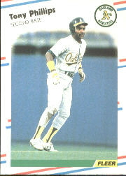 1988 Fleer Baseball Cards      290     Tony Phillips